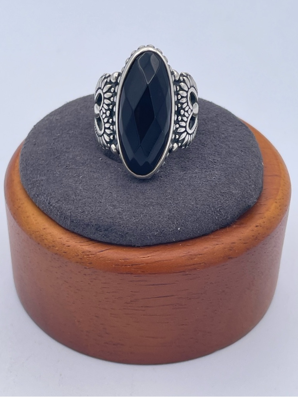Carolyn Pollack Relios 925 Sterling Silver Onyx Statement Ring Southwestern - Picture 10 of 10